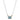 14K Gold and Sterling Silver, Diamond and Sky Blue Topaz Necklace
