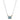 14K Gold and Sterling Silver, Diamond and Sky Blue Topaz Necklace