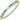 Diamond, Mother of Pearl, and Turquoise Bangle
