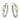 Diamond Hoop Earrings in 14K Gold and Sterling Silver