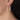 14K Gold and Sterling Silver, Diamond Hoop Earrings