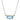 14K Gold and Sterling Silver, Diamond and Sky Blue Topaz Necklace