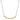 14K Gold and Sterling Silver, Diamond Bar Necklace