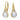 Diamond and Pearl Drops in 14K Gold | 43189GDWP