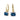 Diamond and London Blue Topaz Drop Earrings in 14K Gold and Sterling Silver