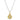 14K Gold and Sterling Silver, Numeral “3” Diamond Pendant Necklace