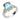 14K Gold and Sterling Silver Sky Blue Topaz and Diamond Ring