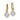 Diamond Drop Earrings in 14K Gold