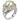 14K Gold and Sterling Silver Pearl and Diamond Ring