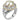 14K Gold and Sterling Silver, Pearl and Diamond Ring | 12616DWP