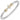 14K Gold and Sterling Silver, Diamond Cross Stackable Bracelet | 4MM