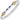 Diamond and Blue Sapphire Baguette Bangle | 23746DBSA06