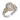 Lattice Diamond Ring in 14K Gold and Sterling Silver