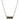 14K Gold and Sterling Silver, Black Onyx Bar and Diamond Necklace