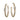 14K Gold and Sterling Silver, Diamond Hoop Earrings | 42745D
