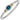 Duchess Diamond and London Blue Topaz Bangle | 23615DLBT04