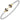 14K Gold and Sterling Silver, Diamond and Blue Sapphire Stackable Bracelet | 2MM