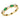 14K Gold, Tsavorite Garnet and Diamond Stackable Ring