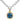 Diamond and London Blue Topaz Pendant | 70927DLBT