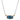 14K Gold and Sterling Silver, Diamond and London Blue Topaz Necklace
