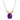 14K Gold and Sterling Silver, Amethyst and Diamond Necklace