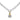 14K Gold and Sterling Silver, Diamond Statement Pendant
