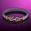 VAHAN's Trademark Moiré Beaded® pattern
Made in the USA with domestic and imported materials