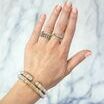 VAHAN's Trademark Moiré Beaded® pattern.
Made in the USA with domestic and imported materials