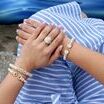 VAHAN's Trademark Moiré Beaded® pattern.
Made in the USA with domestic and imported materials