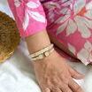 VAHAN's Trademark Moiré Beaded® pattern.
Made in the USA with domestic and imported materials