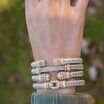 VAHAN's Trademark Moiré Beaded® pattern.
Made in the USA with domestic and imported materials