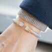 VAHAN's Trademark Moiré Beaded® pattern
Made in the USA with domestic and imported materials