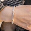 VAHAN's Trademark Moiré Beaded® pattern.
Made in the USA with domestic and imported materials