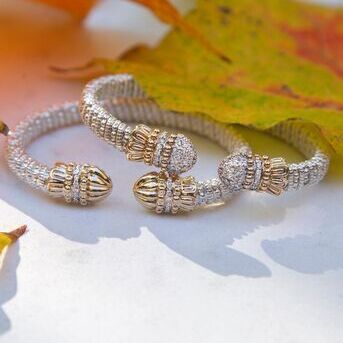 More diamonds or more gold? Same styles but different looks, dont think we could pick a favorite 