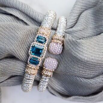 The cold is here and we know what well be wearing. This London blue topaz bracelet is one of our fa
