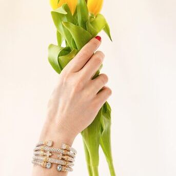 Spring is here, flowers are in bloom, and the bracelet stacks are coming out. We cant get enough of