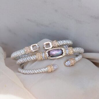  Gray Mother of Pearl The stone of the summer. We cant wait to style this bracelet in different sta