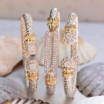 Theres something about that sparkle  A stack full of brand new pieces, theres nothing better.

VAHA