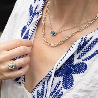 The art of layering necklaces is simple only use VAHAN necklaces 