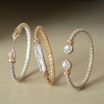 Stack them up! These luxury bracelets are the perfect accessory for any outfit.  Wear them together